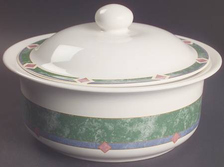 Amalfi Mediterranean 2.25 Qt Round Covered Casserole