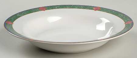 Amalfi Mediterranean Large Rim Soup Bowl