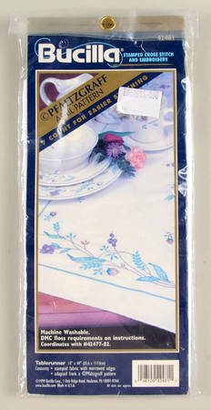 April Cross Stitch-Embroidery Table Runner Kit