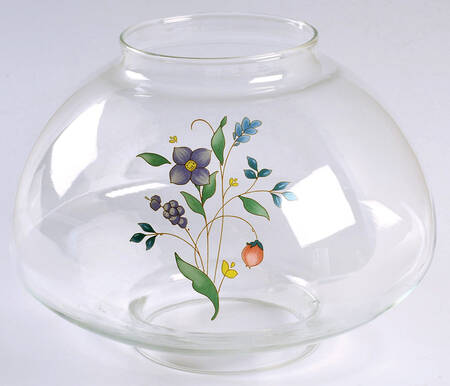 April Globe for Hurricane Lamp