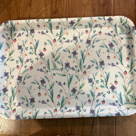 April 17" Rectangular Melamine Tray