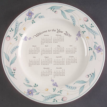 April Calendar Plate