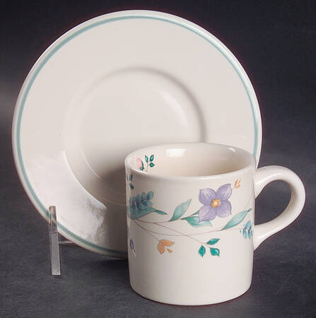 April Flat Demitasse Cup & Saucer Set
