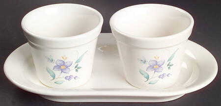 April Herb Pots with Tray (2 Pots and 1 Tray)