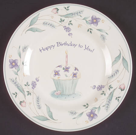 April Happy Birthday Plate