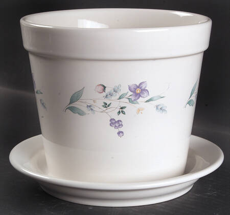 April 6" Flower Pot & Underplate