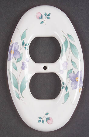 April Double Electrical Outlet Cover