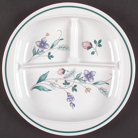 April Melamine Adult Divided Plate