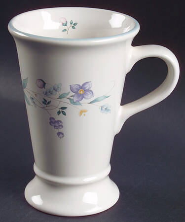 April Footed Latte Mug