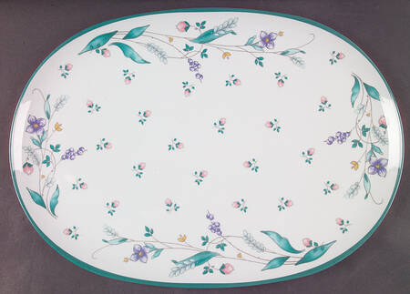 April 15" Melamine Oval Serving Platter