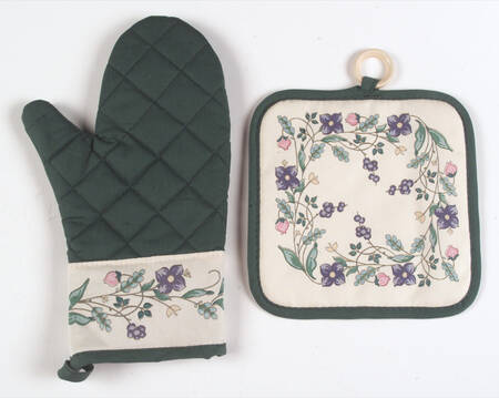 April Cloth Oven Mitt and Potholder Set