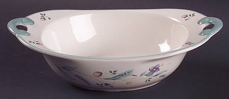 April 9" Nesting Handled Oval  Serving Bowl