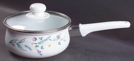 April 1.0 Quart Metal Covered Saucepan