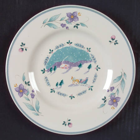 April Christmas Salad Plate