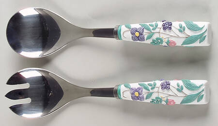 April (2 Piece) Salad Set with Stainless Bowl