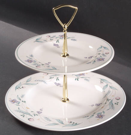 April 2 Tiered Serving Tray (Dinner & Salad Plate)