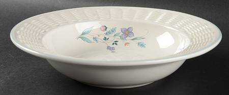 April Large Bowl with Wicker Trim