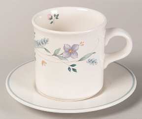 April Flat Cup & Saucer Set