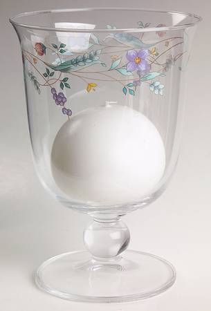 April Pedestal Glassware Hurricane
