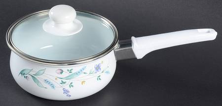 April 1.5 Quart Metal Covered Saucepan