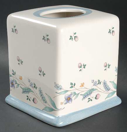 April Square Tissue Box Cover