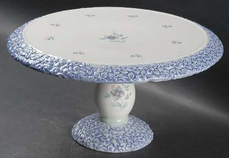 April 12" Diameter Pedestal Cake Stand