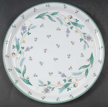 April 14" Round Melamine Tray