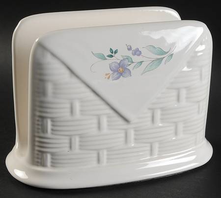 April Basketweave Napkin Holder
