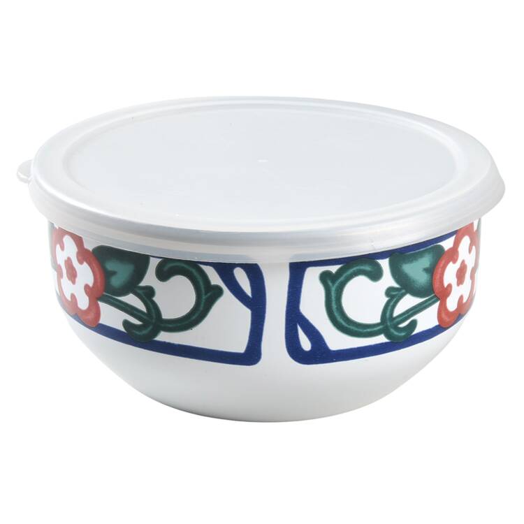 Arbor Vine Bowl-Metal 5 3/4" with Plastic Lid