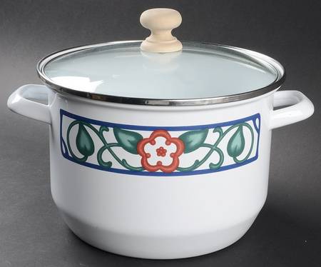 Arbor Vine 8 Quart Metal Stockpot & Metal Lid