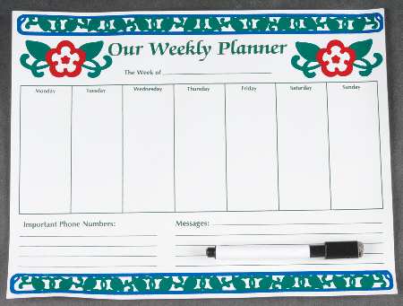 Arbor Vine Weekly Planner Magnet