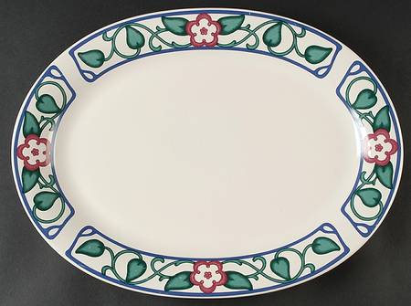 Arbor Vine 16" Oval Serving Platter