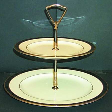 Astoria 2 Tiered Serving Tray (Dinner & Salad Plate)