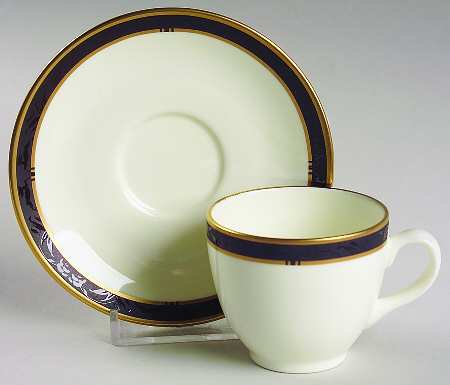Astoria Footed Demitasse Cup & Saucer Set