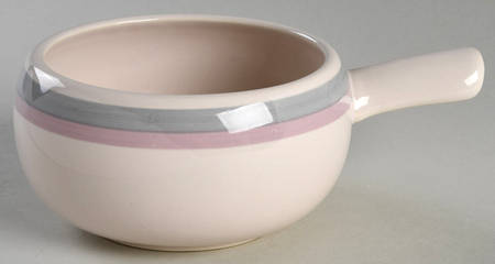 Aura Pink One Stick Handled Soup/Snack Bowl (use with SNTR11)