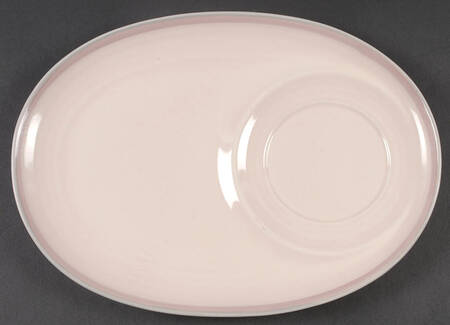 Aura Pink Oval Snack Tray