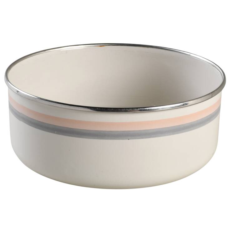 Aura Pink 7 1/4" Metal Bowl