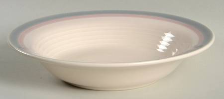 Aura Pink Rim Soup Bowl