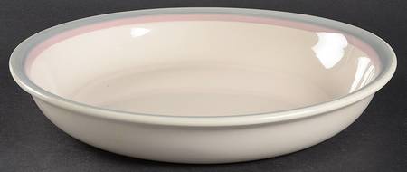 Aura Pink Deep Pie Serving Plate
