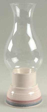 Aura Pink Hurricane Lamp & Globe