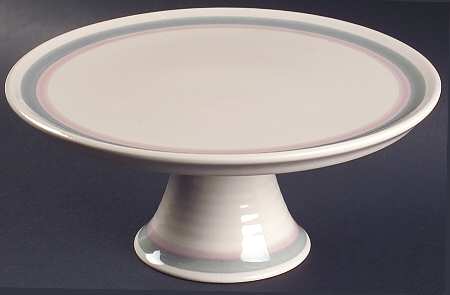 Aura Pink 9" Diameter Pedestal Cake Stand