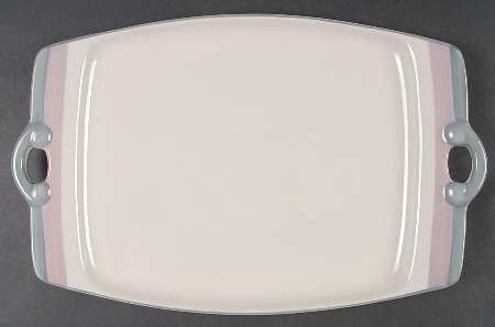 Aura Pink 14" Rectangular Serving Platter