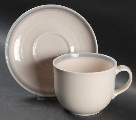 Aura Pink Oversized Cup & Saucer Set