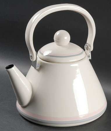 Aura Pink Metal Kettle & Lid