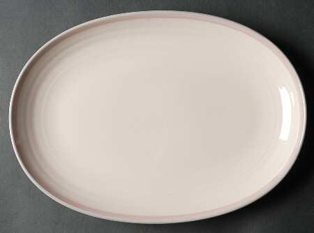 Aura Pink 11" Oval Serving Platter
