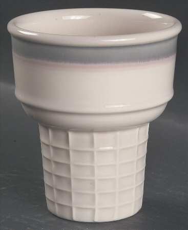 Aura Pink Ice Cream Cone Shaped Dish