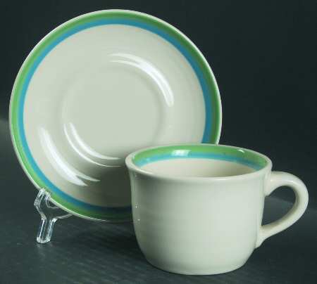 Bay Breeze Flat Cup & Saucer Set