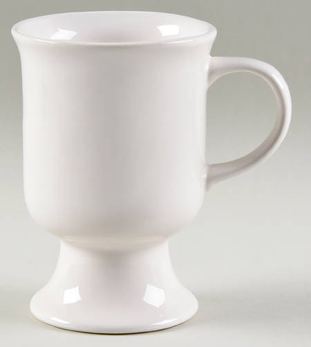 Basic White Pedestal Mug