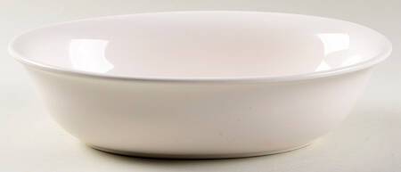 Basic White 10" Oval Vegetable Bowl