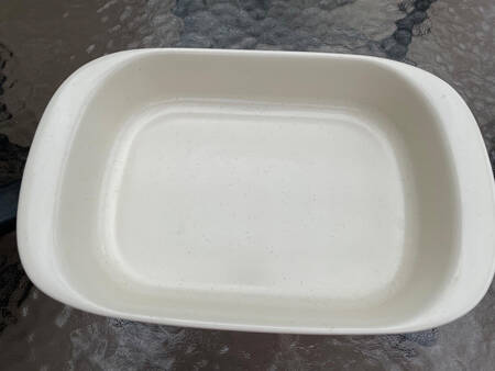 Basic White 11" Rectangular Baker